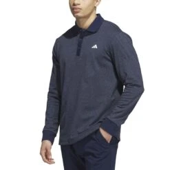 Adidas Essentials Long Sleeve Polo -Golf Promotion Store adidas 2023 essentials long sleeve polo collegiate navy front itempicture