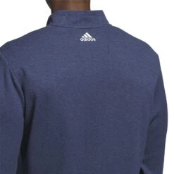 Adidas 3-Stripe Quarter Zip Layering -Golf Promotion Store adidas 3 stripe quarter zip layering collegiate navy model detail2 itempicture