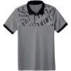 Adidas Boys 3-Stripes Life Print Polo 1 Adidas Boys 3-Stripes Life Print Polo -Golf Promotion Store adidas boys 3 stripes life print polo grey three front itempicture