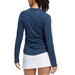 Adidas FW22 Women's Long Sleeve Crew Shirt -Golf Promotion Store adidas fw22 womens long sleeve crew shirt crew navy back itempicture