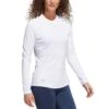 Adidas FW22 Women's Long Sleeve Crew Shirt -Golf Promotion Store adidas fw22 womens long sleeve crew shirt white itempicture