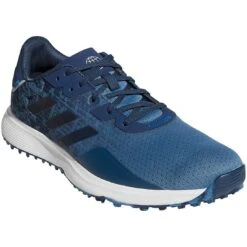 Adidas S2G Spikeless Golf Shoes Altered Blue/Crew Navy/White -Golf Promotion Store adidas s2g spikeless golf shoes altered blue crew navy white gv9794 front itempicture