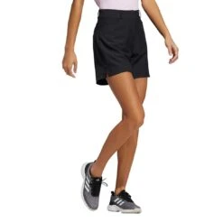 Adidas Women's 5 Inch Solid Shorts -Golf Promotion Store adidas ss21 womens 5 inch solid shorts black model