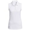 Adidas Women's Ultimate365 Solid Sleeveless Polo -Golf Promotion Store adidas ss21 womens ultimate365 solid sleeveless polo white