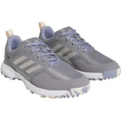 Adidas Women's Tech Response 3.0 SL Golf Shoes Grey Three/Silver/Silver Violet -Golf Promotion Store adidas womens tech response 3 0 sl golf shoes grey silver violet front itempicture
