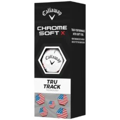 Callaway Chrome Soft X TruTrack USA Golf Balls -Golf Promotion Store callaway 2023 chrome soft x usa trutrack golf balls sleeve itempicture