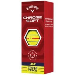 Callaway Chrome Soft 360 Triple Track Yellow Golf Balls -Golf Promotion Store callaway chrome soft 360 triple track yellow golf balls sleeve itempicture