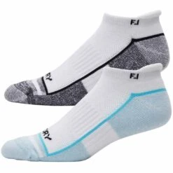 FootJoy ProDry Roll Tab Socks (2 Pairs) -Golf Promotion Store footjoy 2024 prodry roll tab socks 2 pack white light blue itempicture