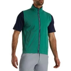 FootJoy HydroKnit Vest -Golf Promotion Store footjoy hydroknit vest evergreen navy front itempicture