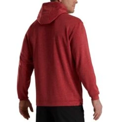 FootJoy Lightweight Hoodie -Golf Promotion Store footjoy lightweight hoodie heather crimson back itempicture