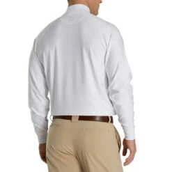 FootJoy Long Sleeve Mock Shirt -Golf Promotion Store footjoy long sleeve mock shirt white back itempicture
