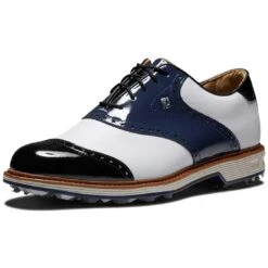 FootJoy Premiere Series Wilcox Golf Shoes Navy/White -Golf Promotion Store footjoy premiere series wilcox golf shoes navy white 54323 front itempicture