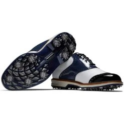 FootJoy Premiere Series Wilcox Golf Shoes Navy/White -Golf Promotion Store footjoy premiere series wilcox golf shoes navy white 54323 pair itempicture