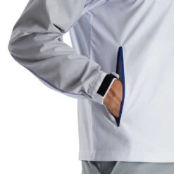 FootJoy Sport Windshirt 19 FootJoy Sport Windshirt -Golf Promotion Store footjoy sport windshirt white grey royal detail itempicture