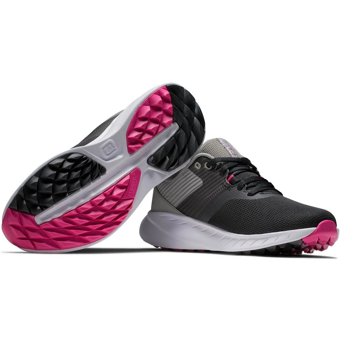 FootJoy Women's Flex Golf Shoes Black/Grey 7 FootJoy Women's Flex Golf Shoes Black/Grey - Image 5