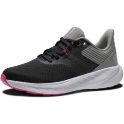 FootJoy Women's Flex Golf Shoes Black/Grey 11 FootJoy Women's Flex Golf Shoes Black/Grey -Golf Promotion Store footjoy womens flex golf shoes black grey 95717 toe itempicture