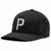 Puma 2022 P 110 Snapback Hat -Golf Promotion Store golf hat 2020 puma p 110 snapback hat black white itempicture 1