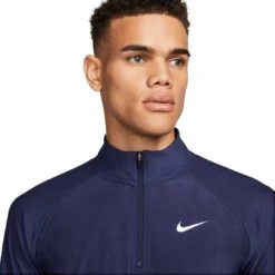 Nike Dri-FIT ADV Tour Pullover -Golf Promotion Store nike dri fit adv tour pullover midnight navy white detail itempicture