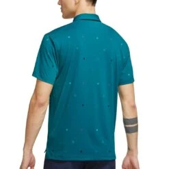 Nike Dri-FIT Player Heritage Print Polo -Golf Promotion Store nike dri fit player heritage print polo bright spruce back itempicture