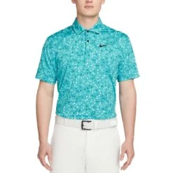 Nike Dri-FIT Tour Floral Polo -Golf Promotion Store nike dri fit tour floral polo teal nebula itempicture