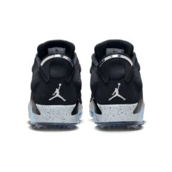 Nike Jordan Retro 6 G Golf Shoes Black/Wolf Grey -Golf Promotion Store nike jordan retro 6 g golf shoes black wolf grey fd0204 001 heel itempicture