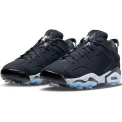Nike Jordan Retro 6 G Golf Shoes Black/Wolf Grey -Golf Promotion Store nike jordan retro 6 g golf shoes black wolf grey fd0204 001 pair itempicture