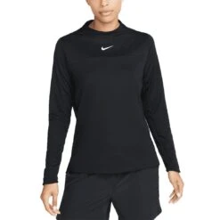 Nike Women's Dri-FIT UV Advantage Mock-Neck Top -Golf Promotion Store nike womens dri fit uv advantage mock neck top black itempicture