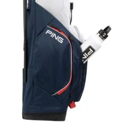 Ping Hoofer Lite Stand Bag -Golf Promotion Store ping 2023 hoofer lite stand bag navy platinum red detail1 itempicture