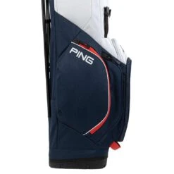 Ping Hoofer Lite Stand Bag -Golf Promotion Store ping 2023 hoofer lite stand bag navy platinum red detail5 itempicture