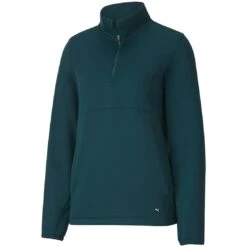 Puma Women's Cloudspun Quarter Zip Pullover 7 Puma Women's Cloudspun Quarter Zip Pullover -Golf Promotion Store puma 2021 womens cloudspun quarter zip pullover deep teal itempicture