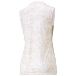 Puma Women's MATTR Stillwater Sleeveless Polo -Golf Promotion Store puma 2023 womens mattr stillwater sleeveless polo rose dust back itempicture