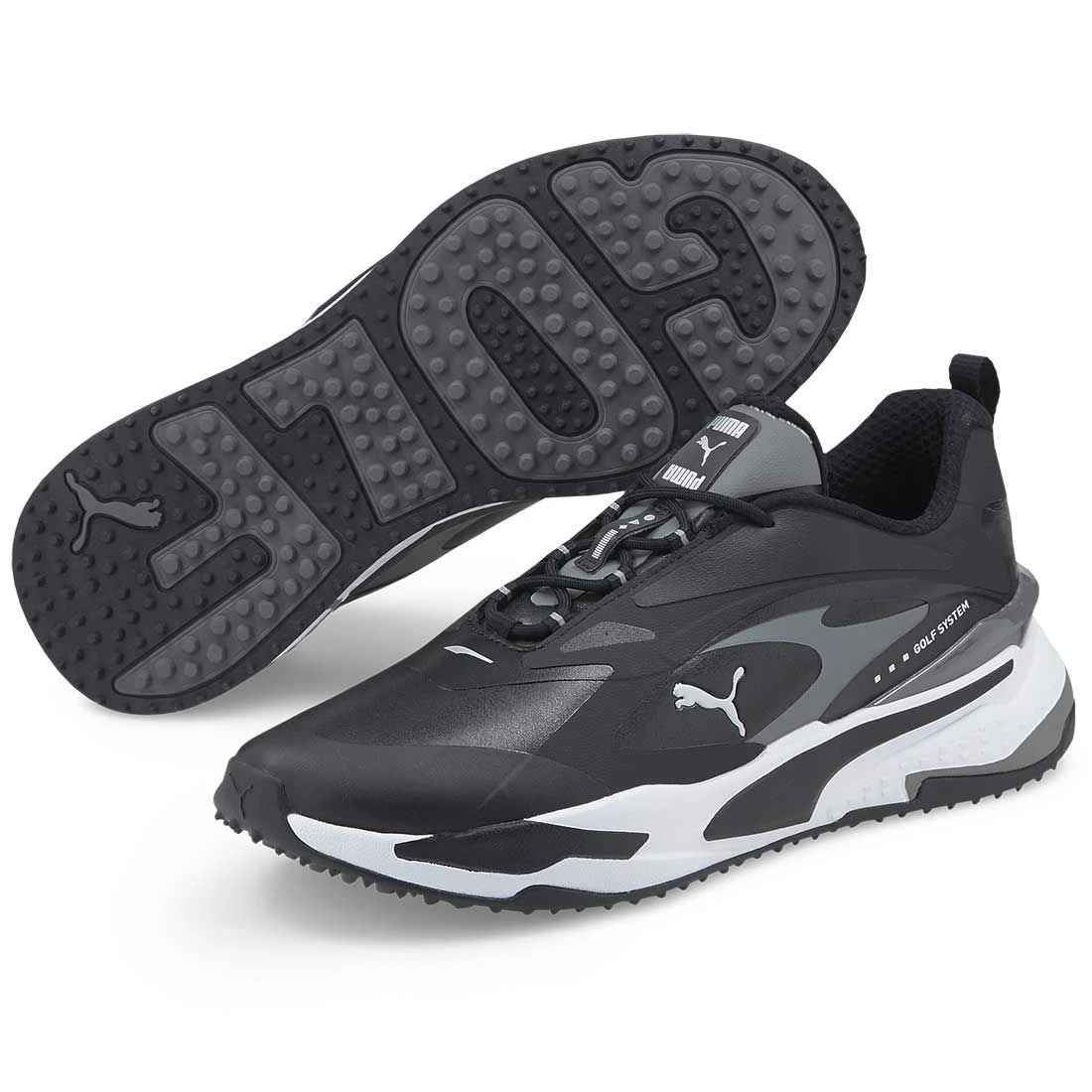 Puma GS-Fast Golf Shoes Black/Quiet Shade 5 Puma GS-Fast Golf Shoes Black/Quiet Shade - Image 3