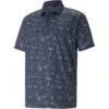 Puma MATTR Lagoon Polo -Golf Promotion Store puma mattr lagoon polo navy blazer front itempicture