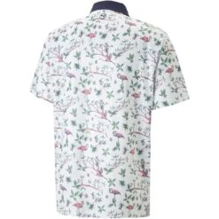 Puma MATTR Lagoon Polo -Golf Promotion Store puma mattr lagoon polo white back itempicture