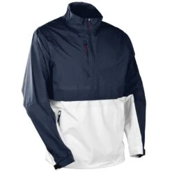 Sun Mountain Stratus Long Sleeve Rain Pullover -Golf Promotion Store sun mountain 2023 stratus ls rain pullover navy white red itempicture