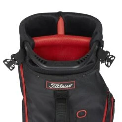 Titleist Premium Carry Bag -Golf Promotion Store titleist 2023 premium carry bag black black red top itempicture
