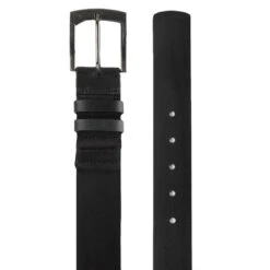TravisMathew Jinx Leather Belt -Golf Promotion Store travismathew jinx leather belt black flat itempicture